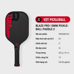 thông số Vợt Pickleball Wilson Blaze Pro 13mm