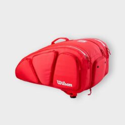 Túi đựng vợt Pickleball Wilson Super Tour Red Bag nghiêng